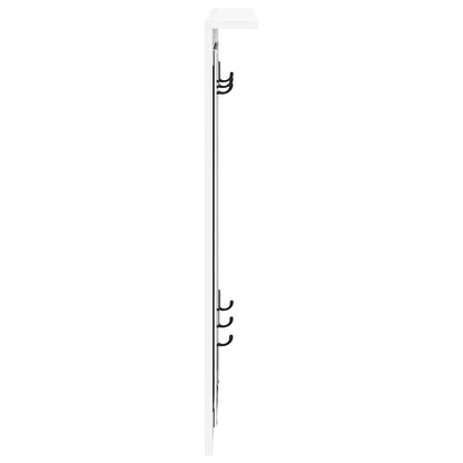 Wall-Mounted Coat Rack White 84 x 10 x 80 cm Engineered wood