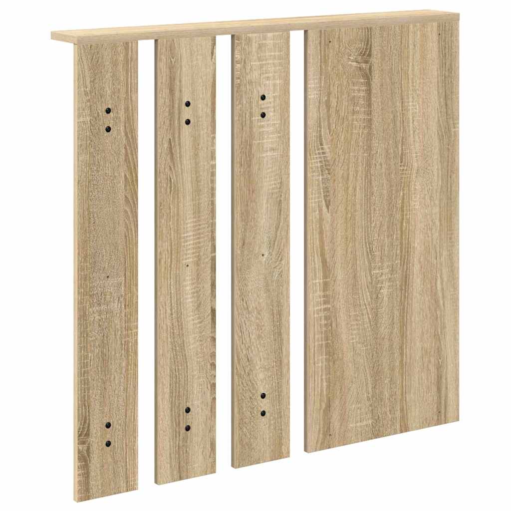 Wall-Mounted Coat Rack with Shelf Sonoma oak 84 x 10 x 80 cm