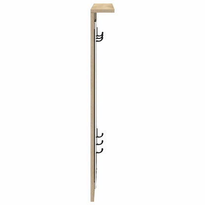 Wall-Mounted Coat Rack with Shelf Sonoma oak 84 x 10 x 80 cm