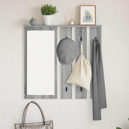 Wall-Mounted Coat Rack Wall-Mounted Grey sonoma 84 x 10 x 80 cm