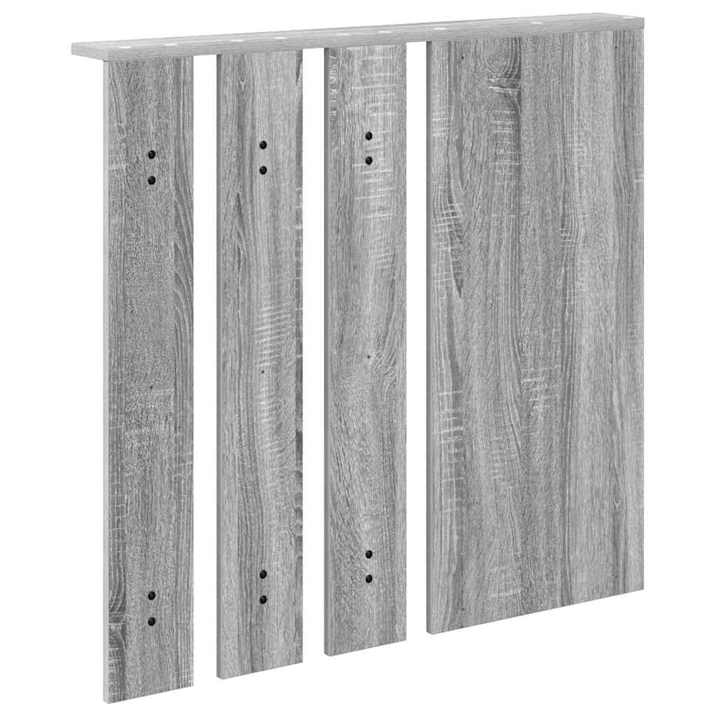 Wall-Mounted Coat Rack with Shelf Grey sonoma 84 x 10 x 80 cm
