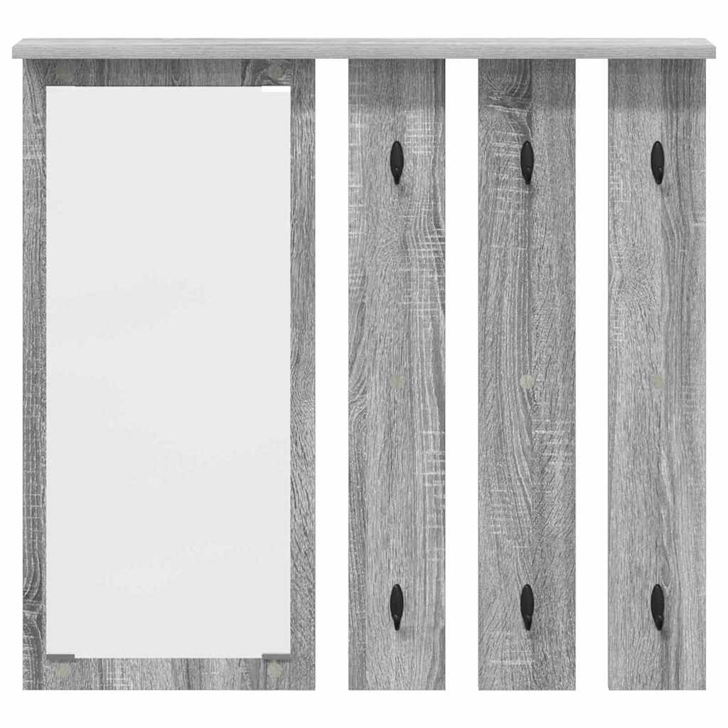 Wall-Mounted Coat Rack Wall-Mounted Grey sonoma 84 x 10 x 80 cm