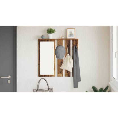 Wall-Mounted Coat Rack Old wood 84 x 10 x 80 cm Engineered wood