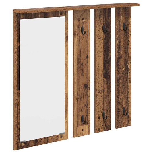 Wall-Mounted Coat Rack Old wood 84 x 10 x 80 cm Engineered wood