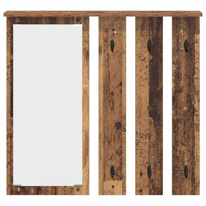 Wall-Mounted Coat Rack Old wood 84 x 10 x 80 cm Engineered wood