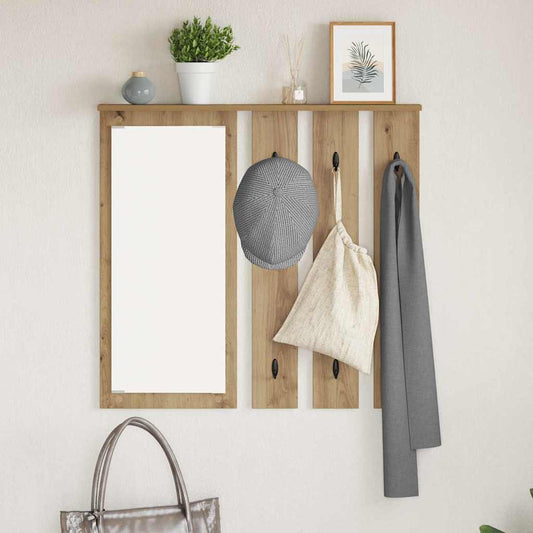 Wall-Mounted Coat Rack Wall-Mounted Artisan oak 84 x 10 x 80 cm