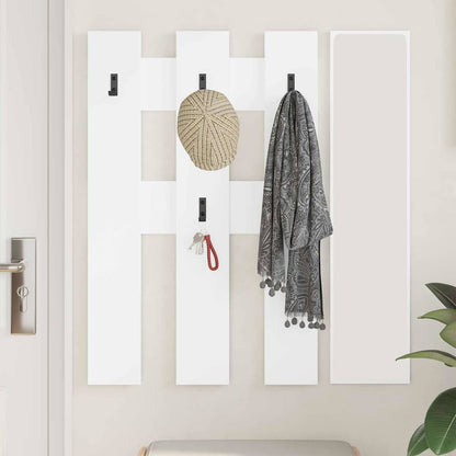 Wall-Mounted Coat Rack Wall-Mounted White 65 x 3 x 100 cm