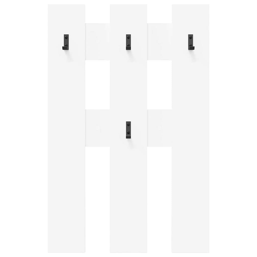 Wall-Mounted Coat Rack Wall-Mounted White 65 x 3 x 100 cm