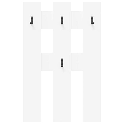Wall-Mounted Coat Rack Wall-Mounted White 65 x 3 x 100 cm