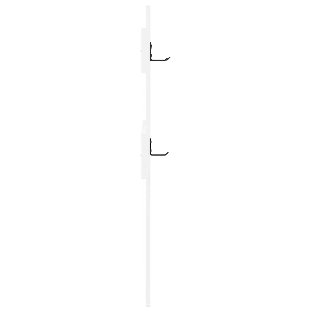 Wall-Mounted Coat Rack Wall-Mounted White 65 x 3 x 100 cm