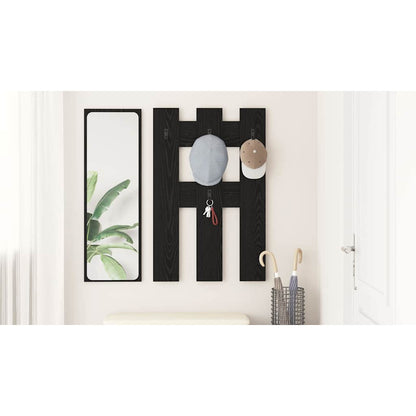 Wall-Mounted Coat Rack Wall-mounted Black Oak 65 x 3 x 100 cm