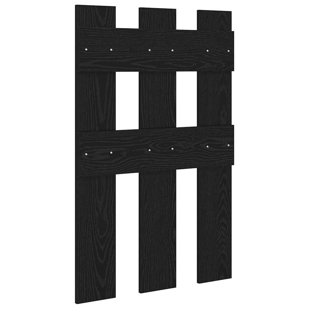 Wall-Mounted Coat Rack Wall-Mounted Black Oak 65 x 3 x 100 cm