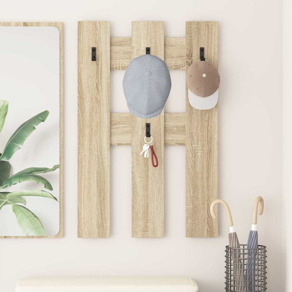 Wall-Mounted Coat Rack Wall-Mounted Sonoma Oak 65 x 3 x 100 cm