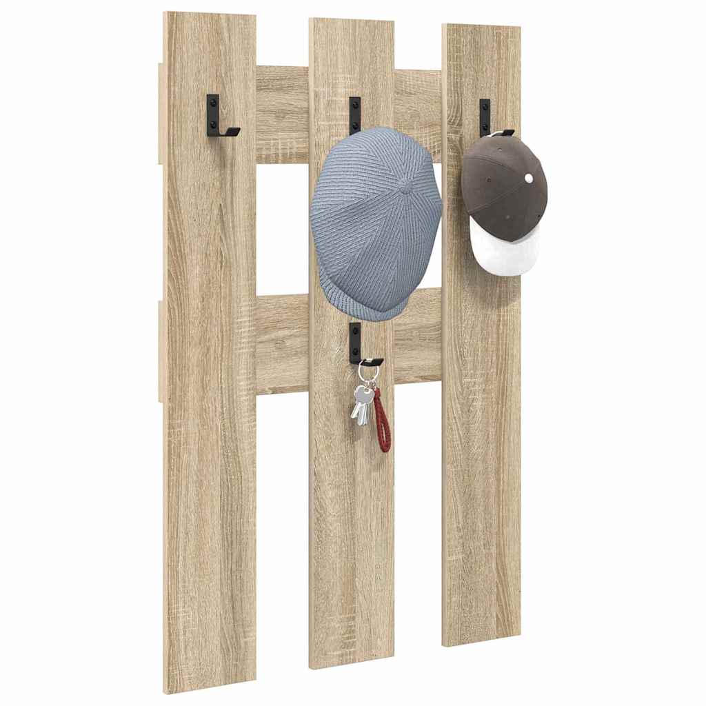 Wall-Mounted Coat Rack Wall-Mounted Sonoma Oak 65 x 3 x 100 cm