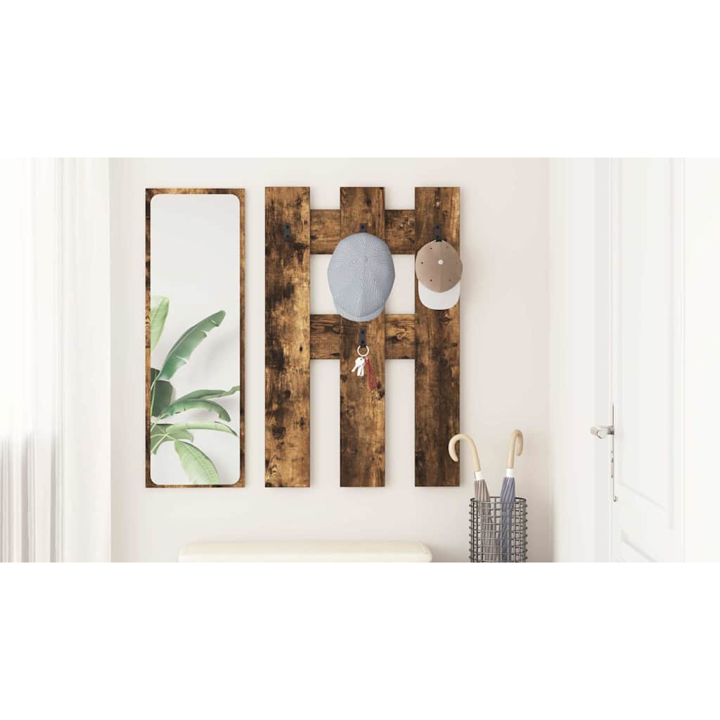 Wall-Mounted Coat Rack Wall-mounted Smoked Oak 65 x 3 x 100 cm