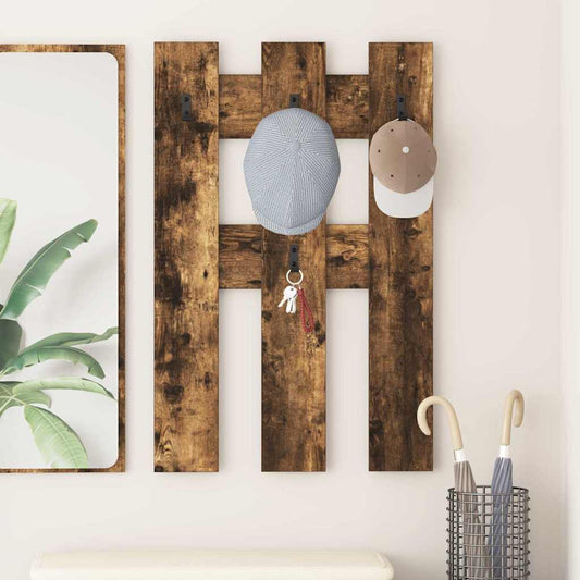 Wall-Mounted Coat Rack Wall-Mounted Smoked Oak 65 x 3 x 100 cm
