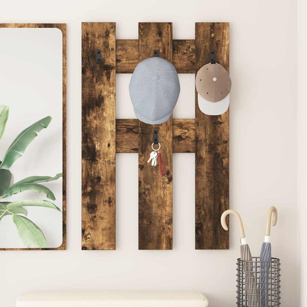Wall-Mounted Coat Rack Wall-Mounted Smoked Oak 65 x 3 x 100 cm