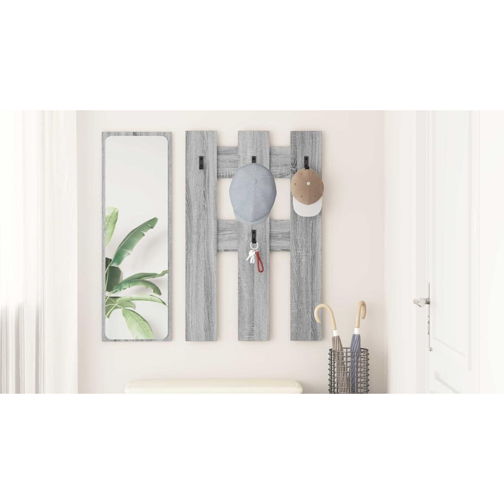 Wall-Mounted Coat Rack Wall-mounted Grey Sonoma 65 x 3 x 100 cm