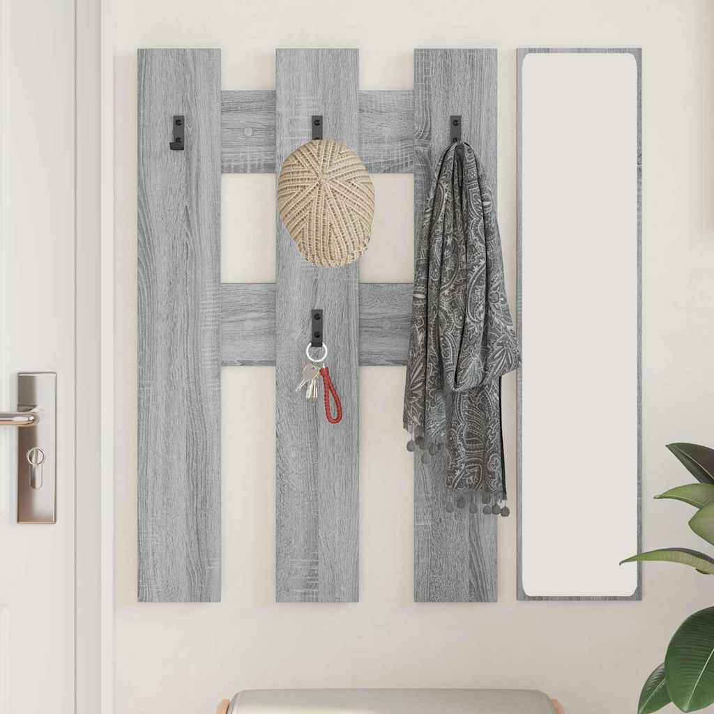 Wall-Mounted Coat Rack Wall-Mounted Grey Sonoma 65 x 3 x 100 cm