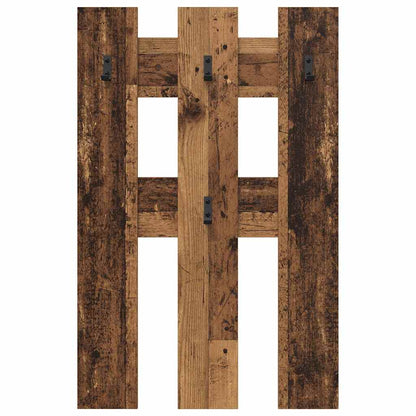 Wall-Mounted Coat Rack Old Wood 65 x 3 x 100 cm Engineered wood