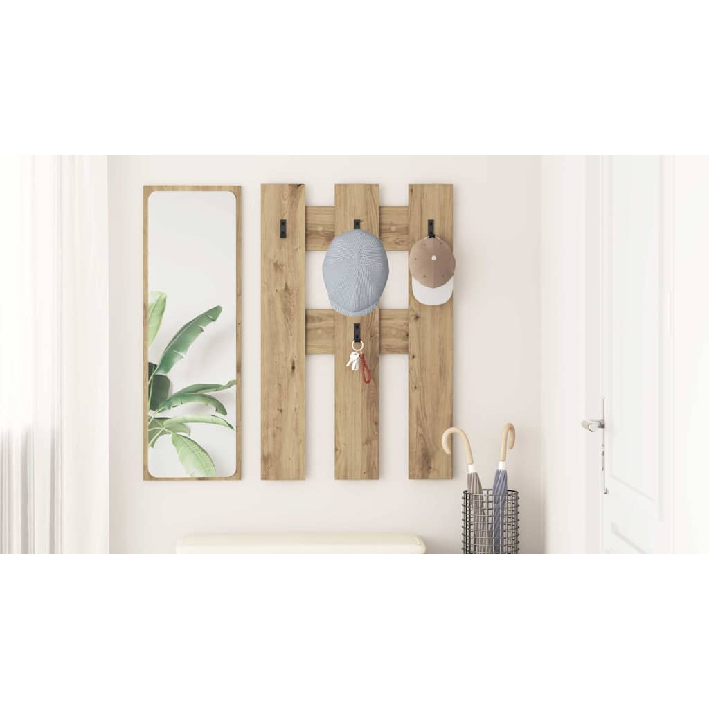 Wall-Mounted Coat Rack Wall-mounted Artisan Oak 65 x 3 x 100 cm