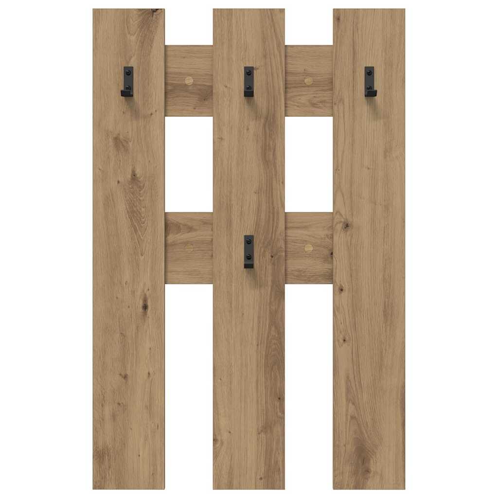 Wall-Mounted Coat Rack Wall-mounted Artisan Oak 65 x 3 x 100 cm
