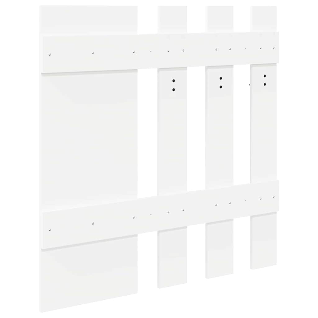 Wall-Mounted Coat Rack White 100 x 10 x 100 cm Engineered wood