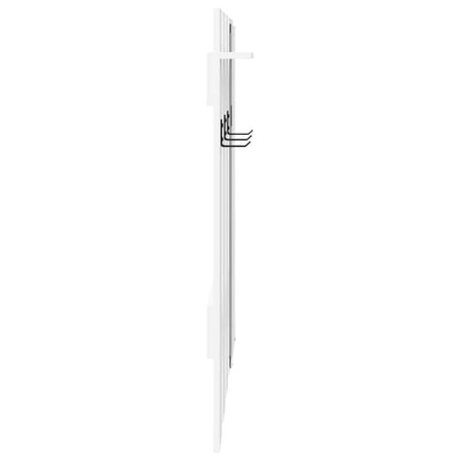 Wall-Mounted Coat Rack White 100 x 10 x 100 cm Engineered wood