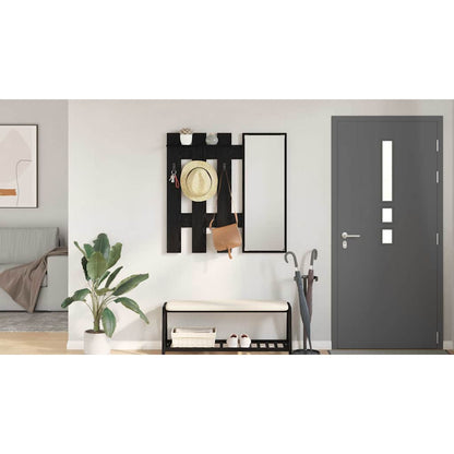 Wall-Mounted Coat Rack Wall-mounted Black Oak 100 x 10 x 100 cm