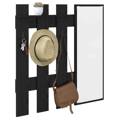 Wall-Mounted Coat Rack Wall-mounted Black Oak 100 x 10 x 100 cm