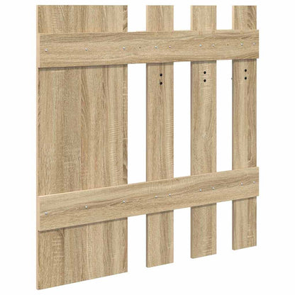 Wall-Mounted Coat Rack with Mirror Sonoma Oak 100 x 10 x 100 cm