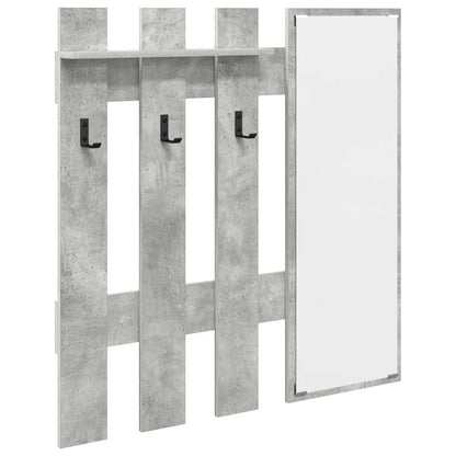 Wall-Mounted Coat Rack Wall-Mounted Concrete Grey