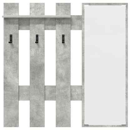 Wall-Mounted Coat Rack Wall-Mounted Concrete Grey