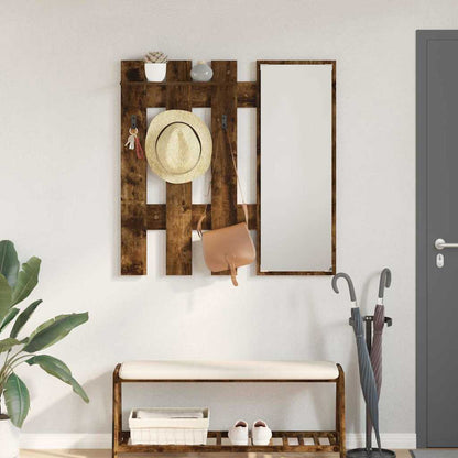 Wall-Mounted Coat Rack Wall-Mounted Smoked Oak Engineered wood