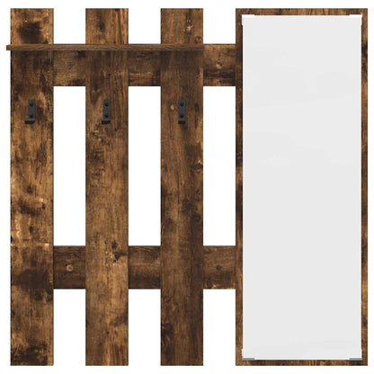 Wall-Mounted Coat Rack Wall-Mounted Smoked Oak Engineered wood