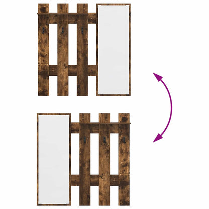 Wall-Mounted Coat Rack Wall-Mounted Smoked Oak Engineered wood