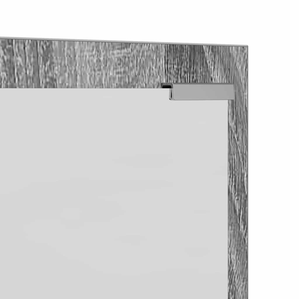 Wall-Mounted Coat Rack Grey Sonoma 100 x 10 x 100 cm
