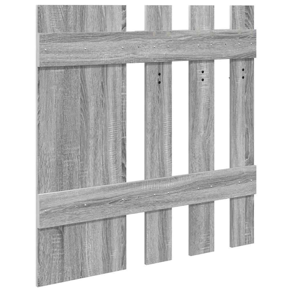 Wall-Mounted Coat Rack Grey Sonoma 100 x 10 x 100 cm