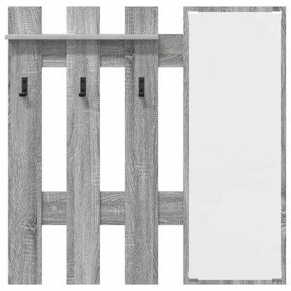 Wall-Mounted Coat Rack Grey Sonoma 100 x 10 x 100 cm