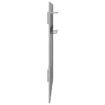 Wall-Mounted Coat Rack Grey Sonoma 100 x 10 x 100 cm