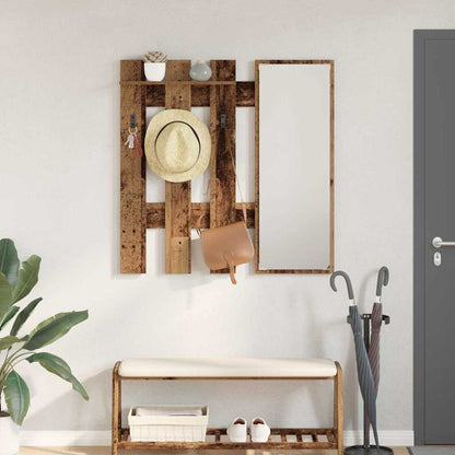 Wall-Mounted Coat Rack Wall-mounted Old Wood 100 x 10 x 100 cm