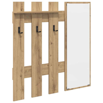 Wall-Mounted Coat Rack Artisan Oak 100 x 10 x 100 cm