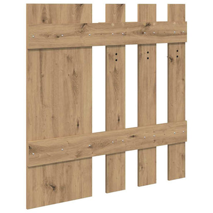 Wall-Mounted Coat Rack Artisan Oak 100 x 10 x 100 cm
