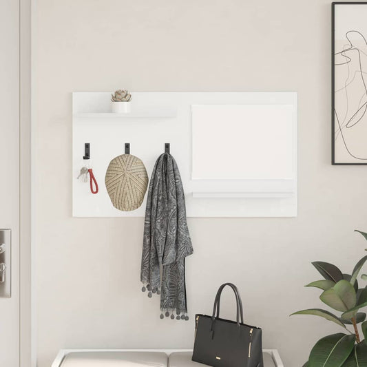 Wall-Mounted Coat Rack Wall-Mounted White 90 x 10 x 50 cm