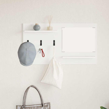 Wall-Mounted Coat Rack Wall-Mounted White 90 x 10 x 50 cm