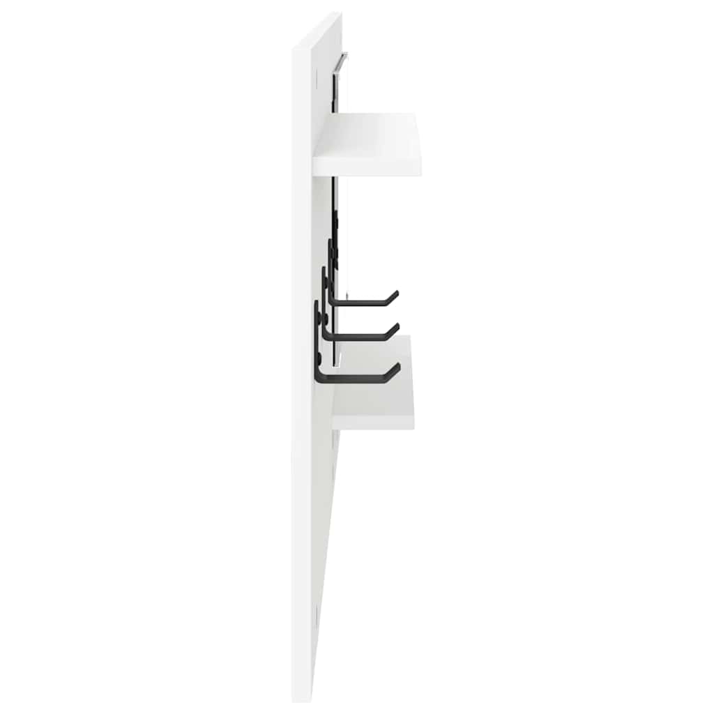 Wall-Mounted Coat Rack Wall-Mounted White 90 x 10 x 50 cm