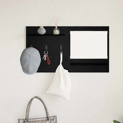Wall-Mounted Coat Rack Wall-Mounted Black Oak 90 x 10 x 50 cm