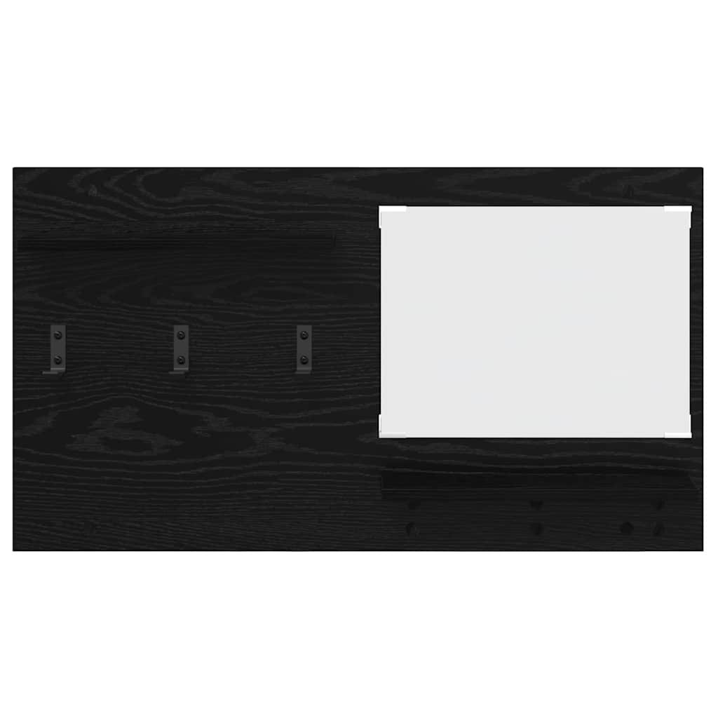 Wall-Mounted Coat Rack Wall-Mounted Black Oak 90 x 10 x 50 cm