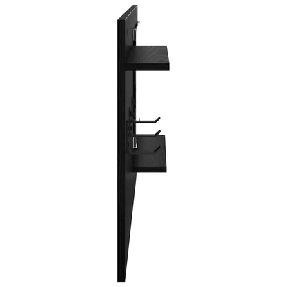 Wall-Mounted Coat Rack Wall-Mounted Black Oak 90 x 10 x 50 cm