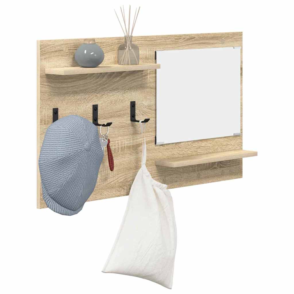 Wall-Mounted Coat Rack Wall-Mounted Sonoma Oak 90 x 10 x 50 cm